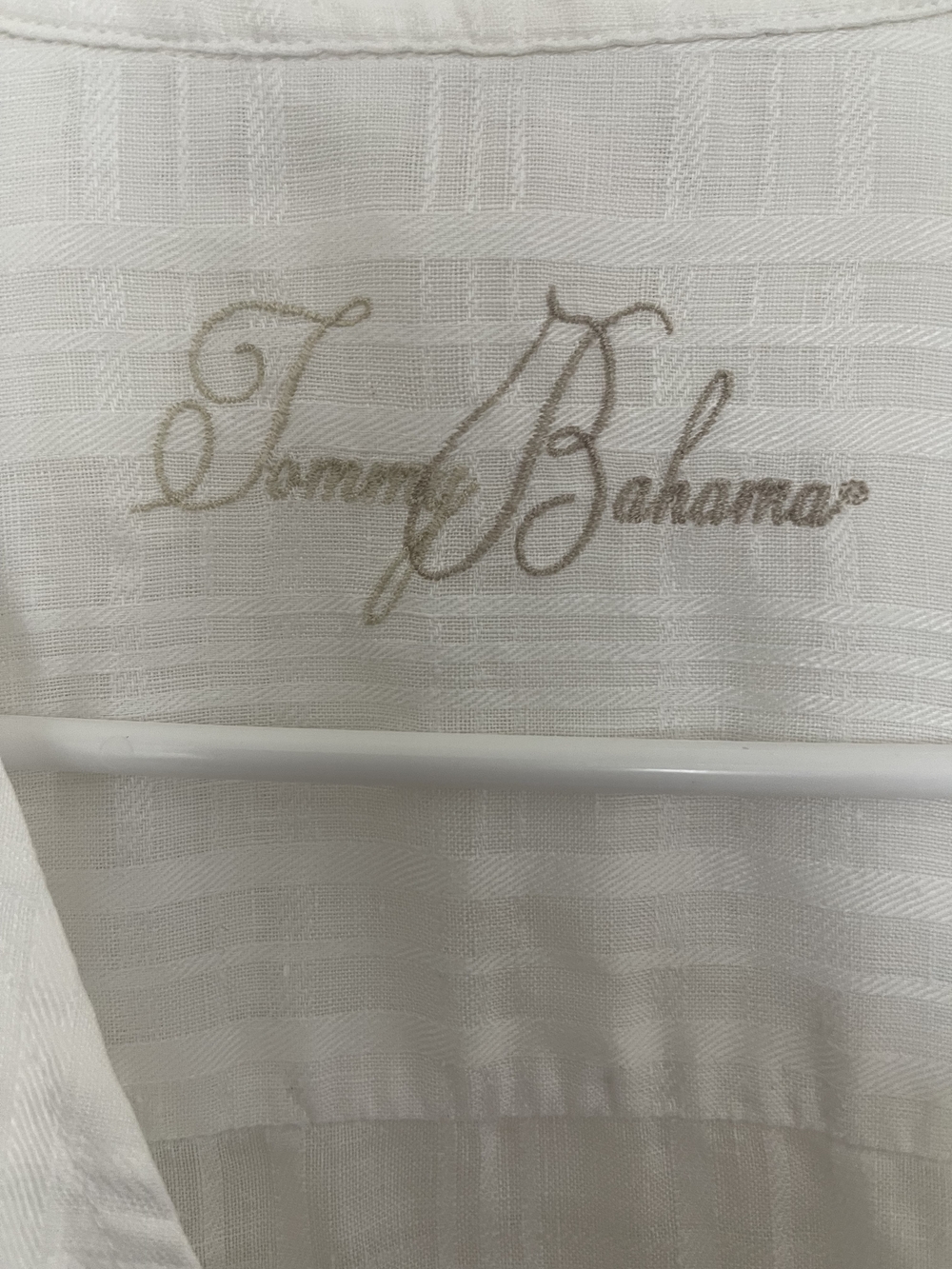 Tommy Bahama White 100% Linen Camp Shirt Mens XXL Short Sleeve Button Up - Picture 9 of 10